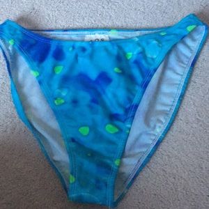 Bikini bottoms blue/lime design XS